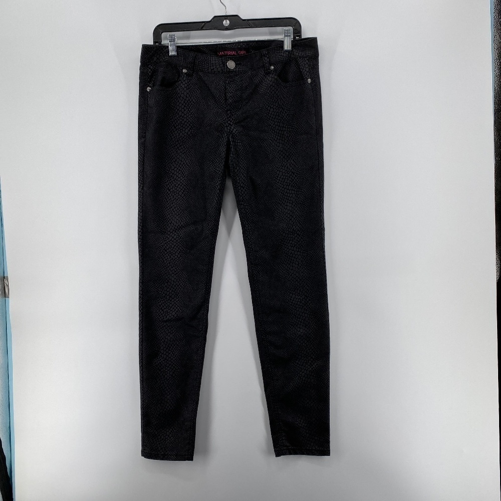Material Girl Jeans Women's Size 9 Pants Snake Animal Print Skinny Stretchy